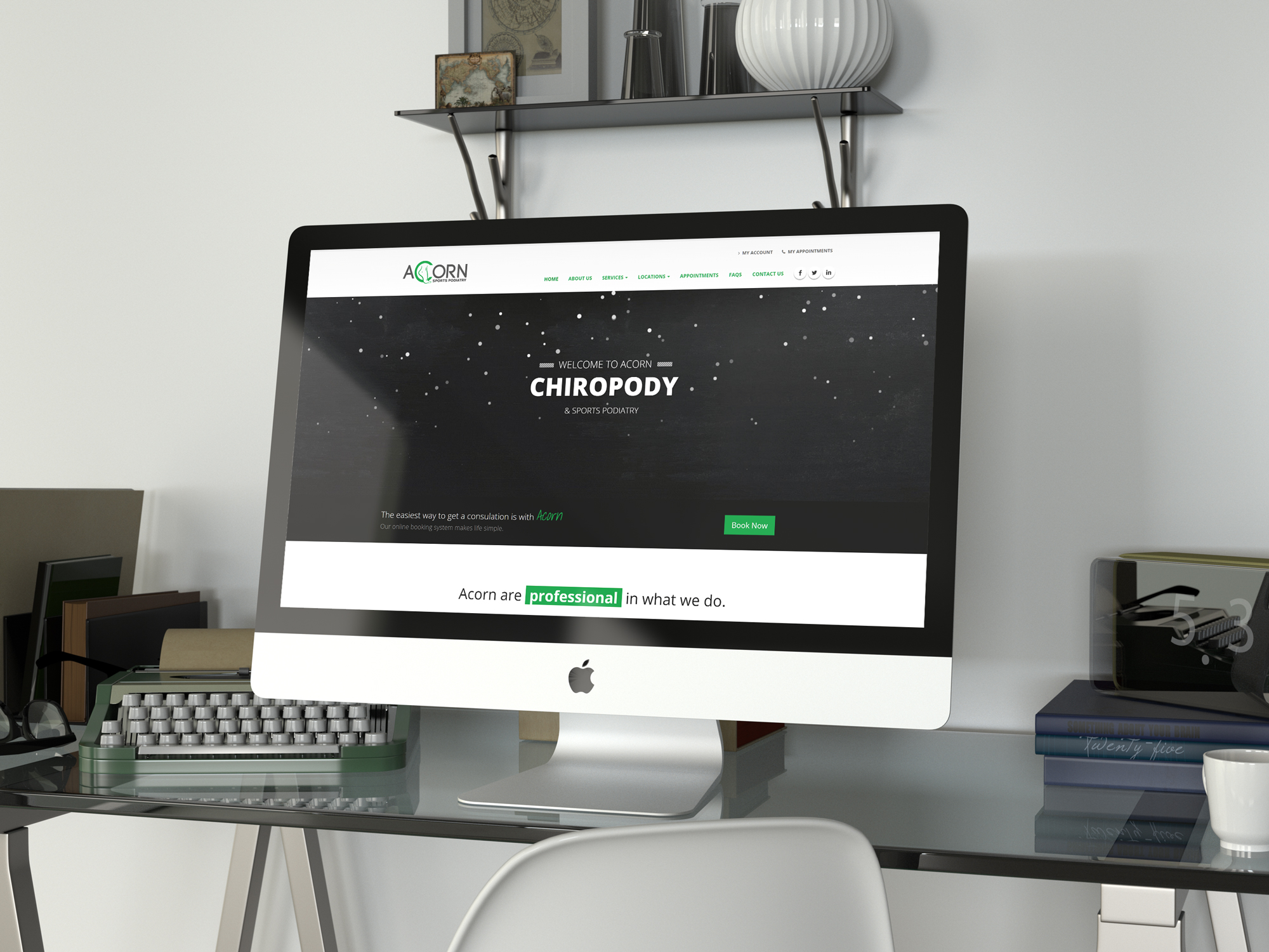 Acorn Sports Podiatry website design by NetBee