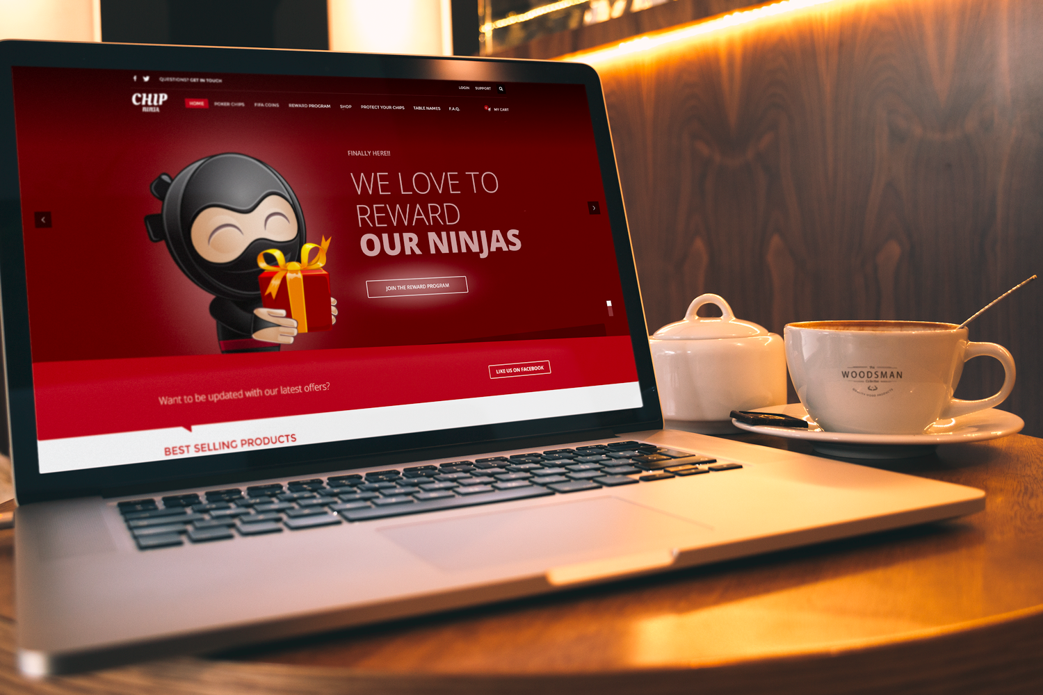 Chip Ninja website design by NetBee